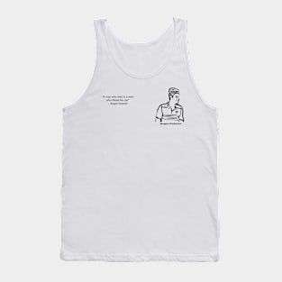 Roger Federer Quote Tank Top